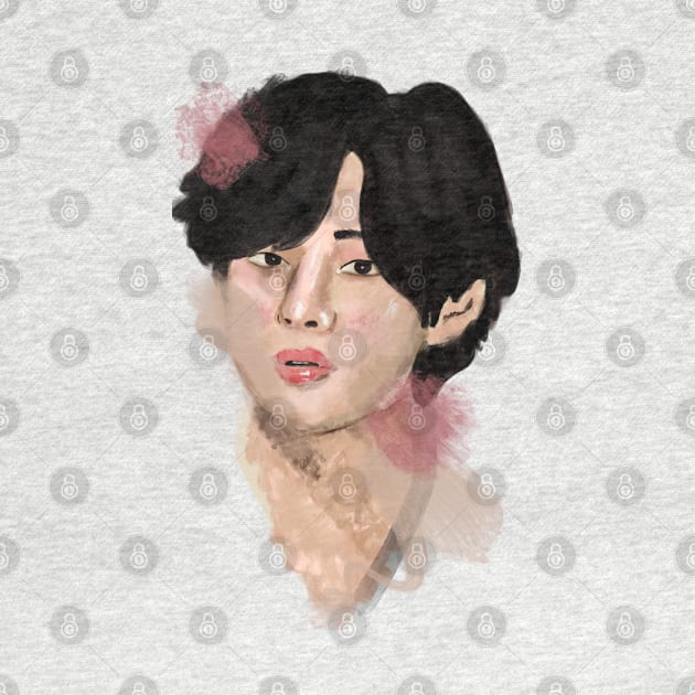 BTS Taehyung V Painting by kkotstore